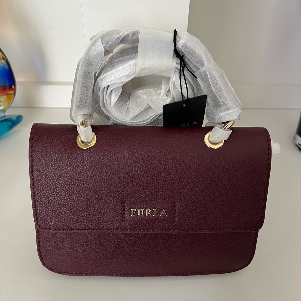 Girls Purple Leather Crossbody bag